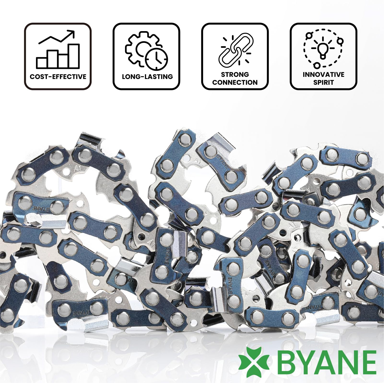 BYANE close-up of cutter teeth showing sharp chrome plating for longer edge life