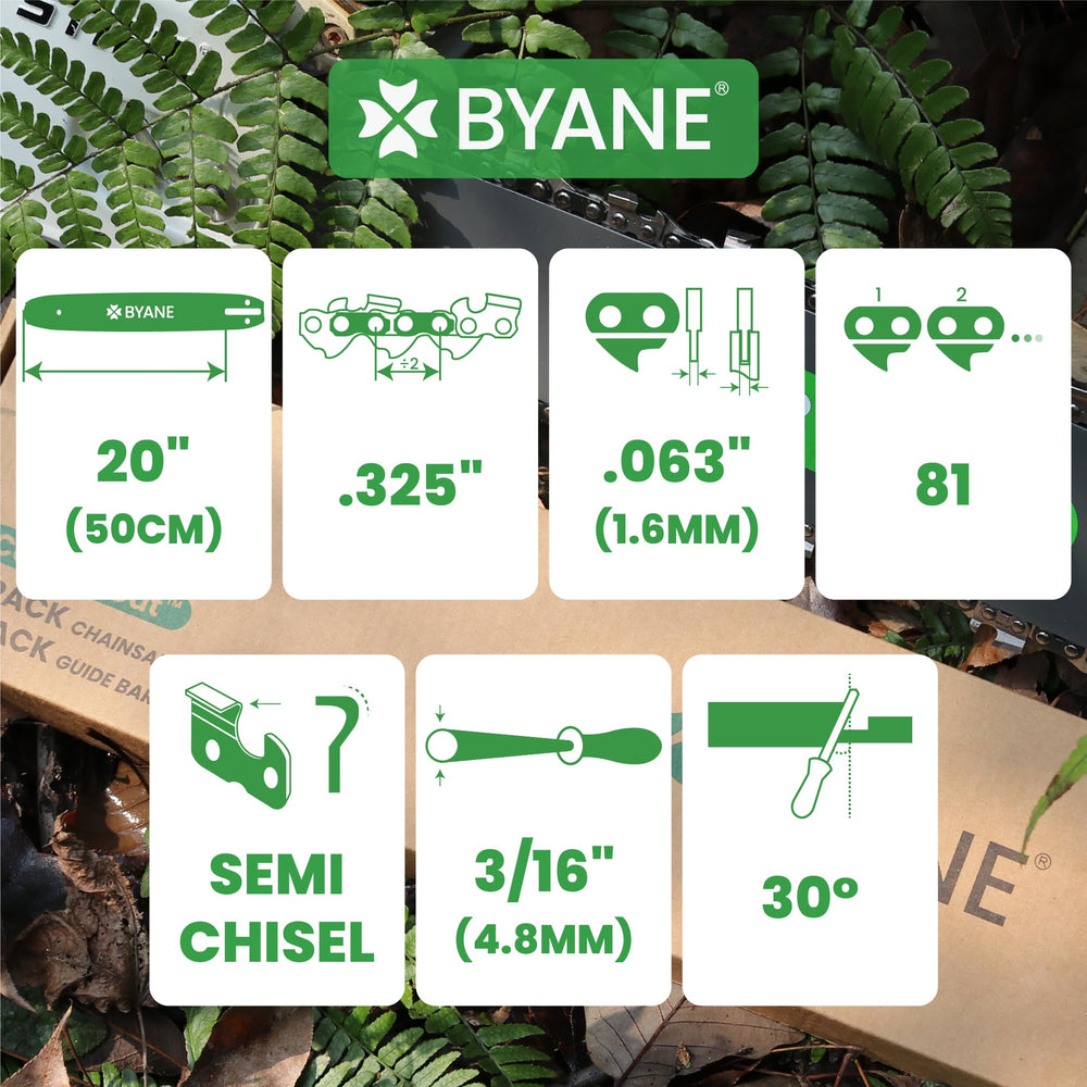 BYANE detail of drive links and bar fitment, confirming proper fitment