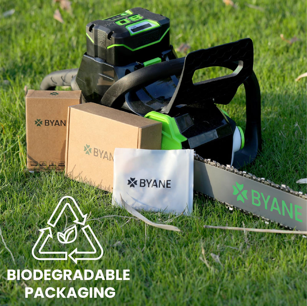 BYANE individually packaged chain labeled for quick identification and storage