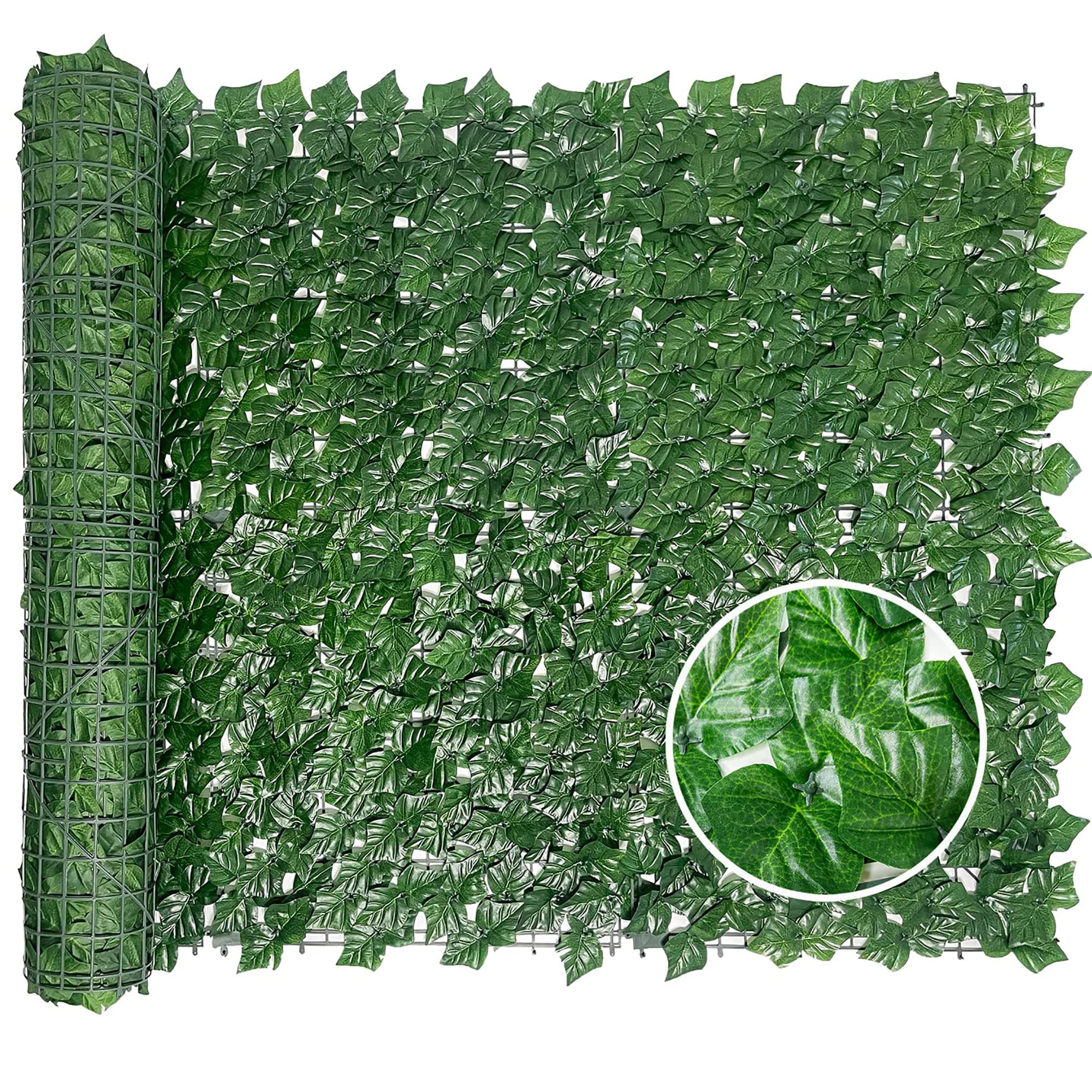 Bybeton front view of ivy panel showing full privacy coverage benefit