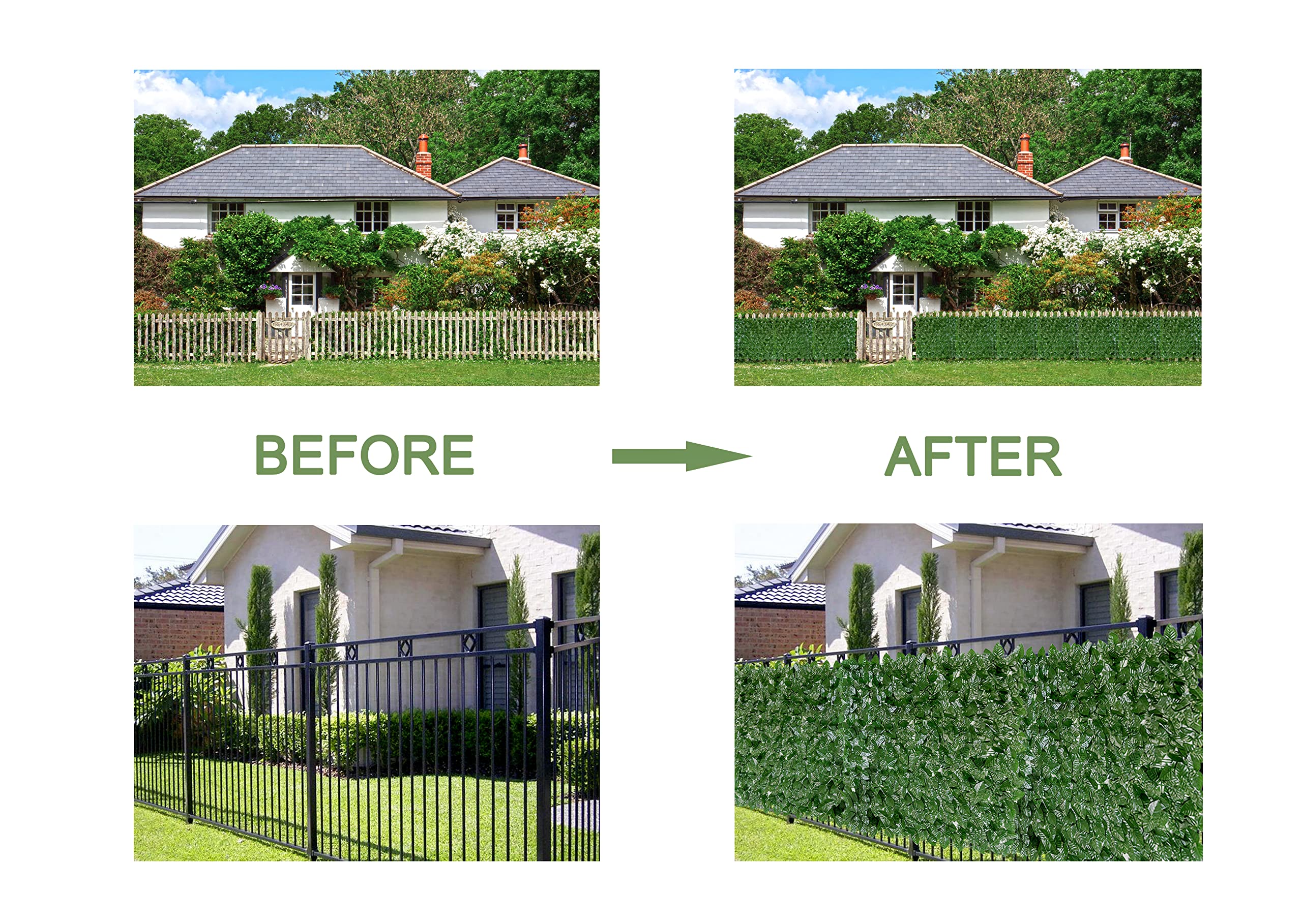 Bybeton patio scene with panel providing green backdrop and ambiance