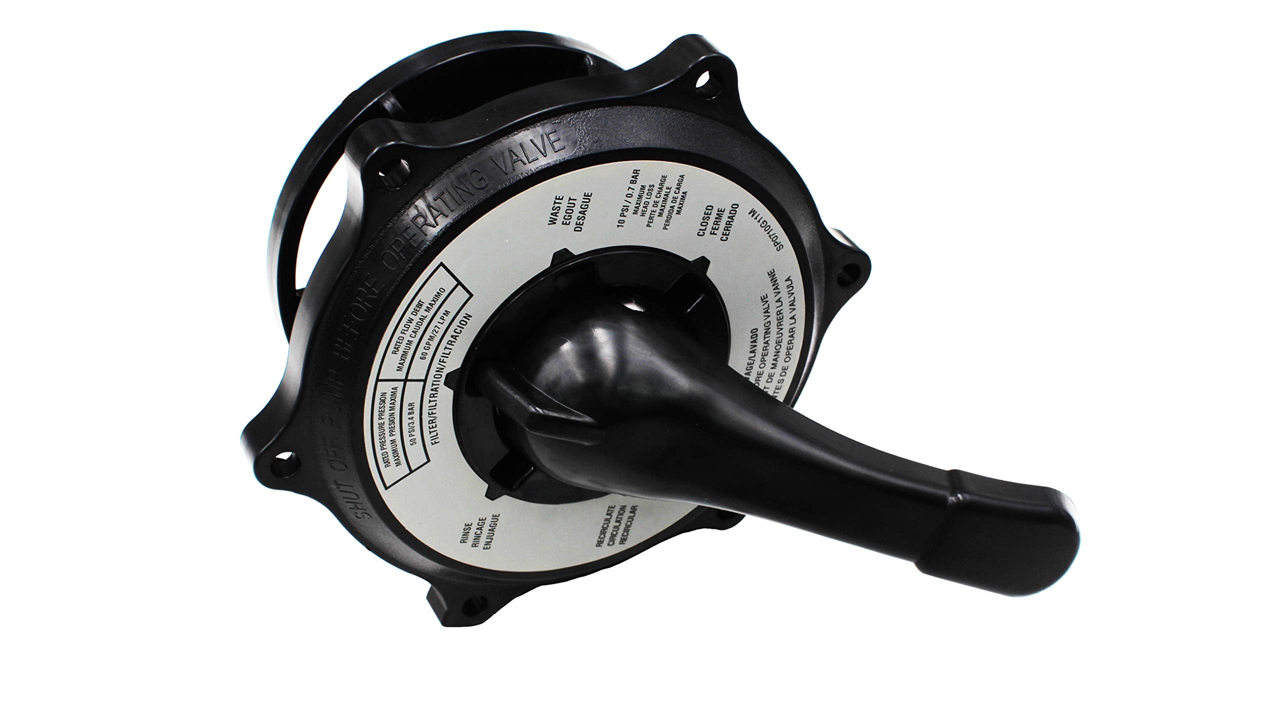 Byenins handle turned to a setting illustrating smooth operational control
