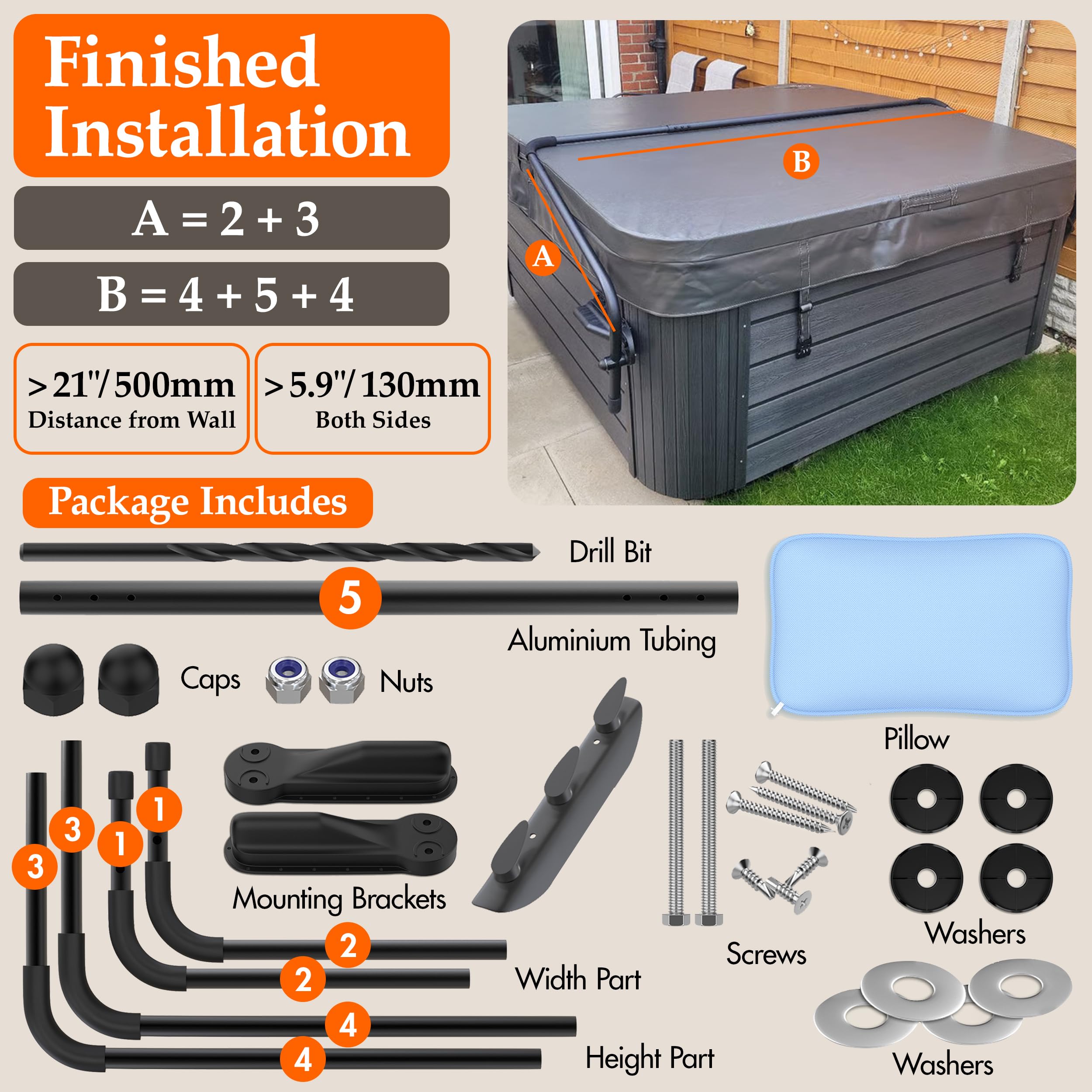 Byers Choice lifter folded position showing compact stowage that frees patio space