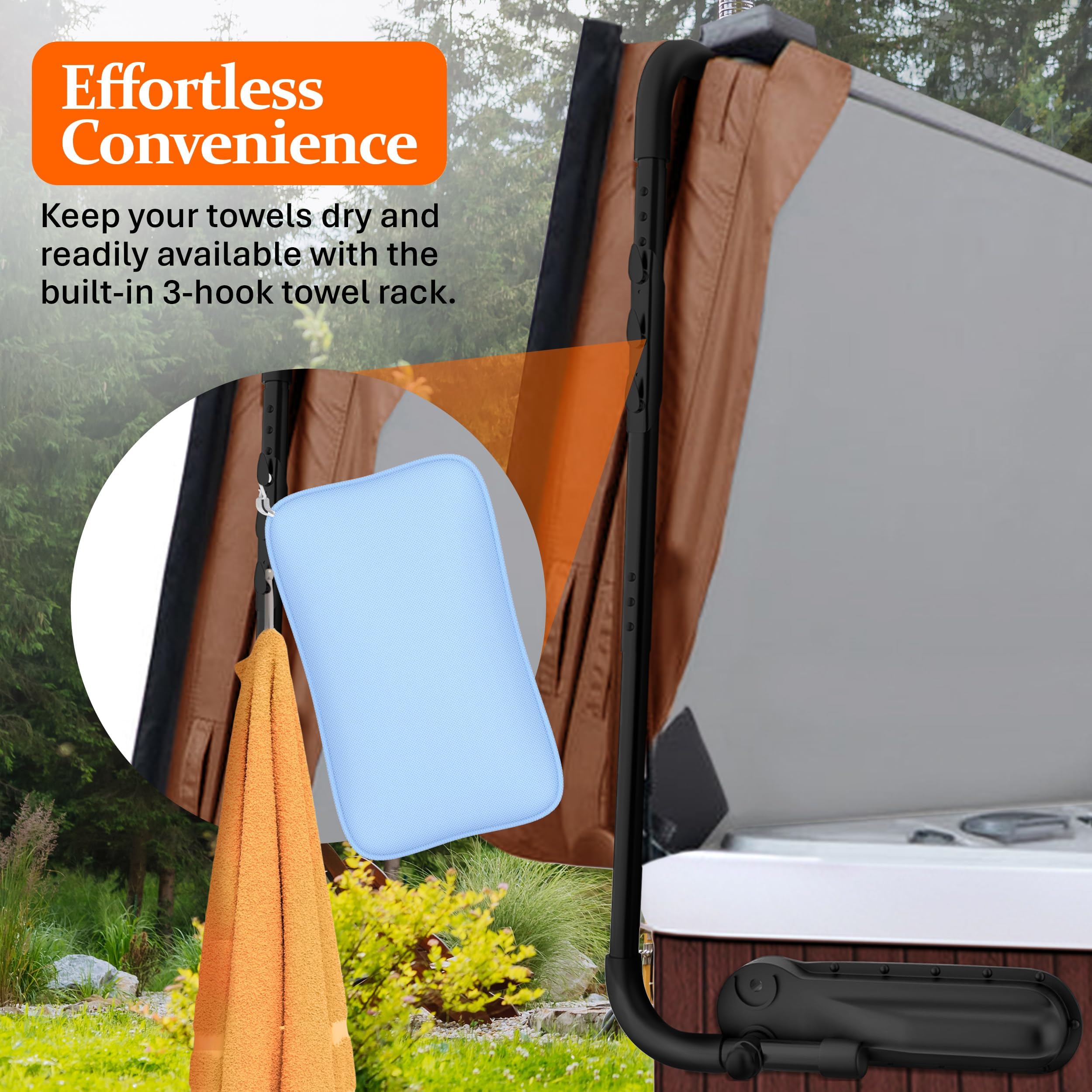 Byers Choice installation kit with hardware laid out showing straightforward setup convenience