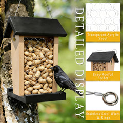 BYGIXU close-up of perch and mesh detail offering grip and nut access for large birds