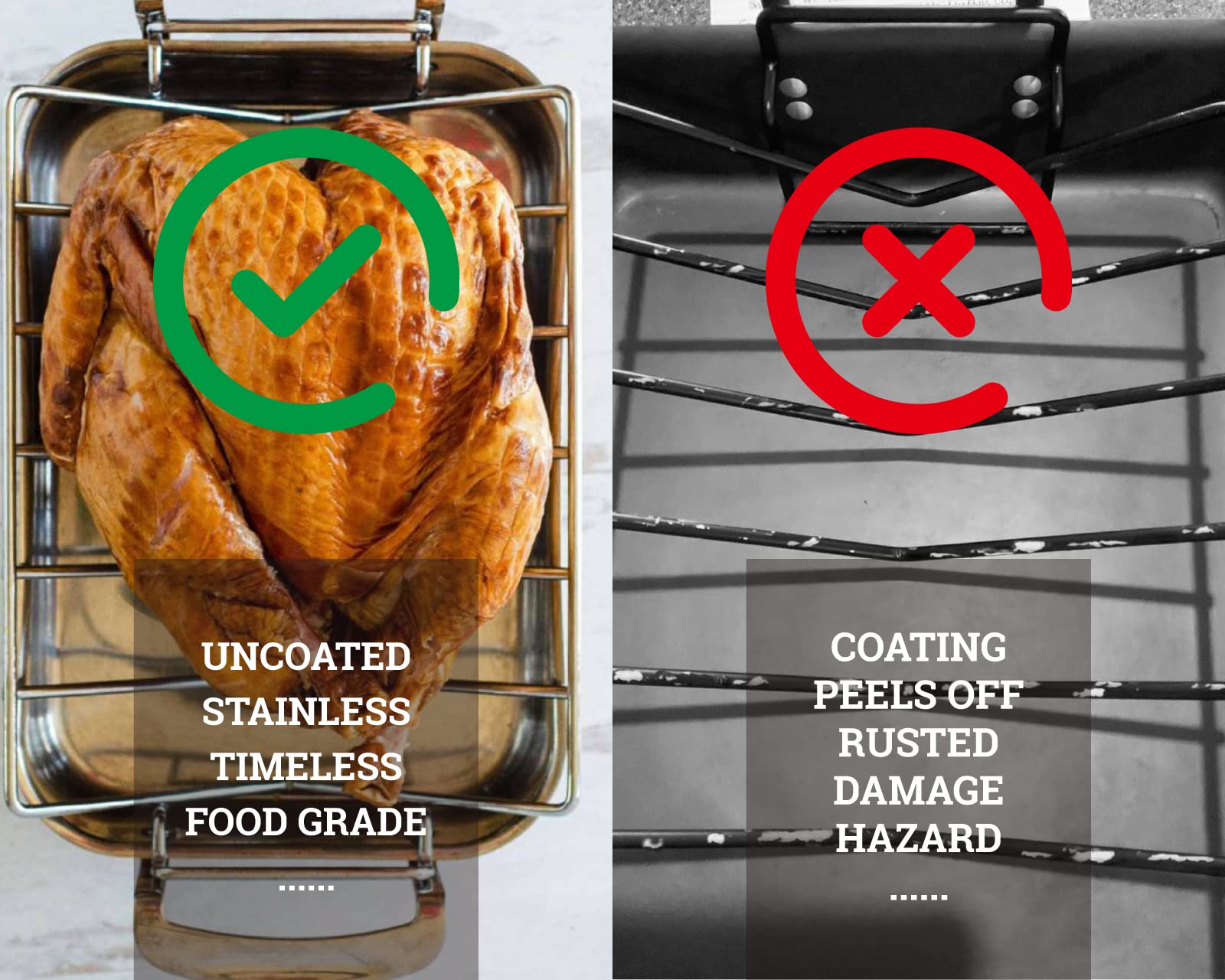 BYLEEY rack placed inside dishwasher demonstrating easy cleanup and rust-resistant finish