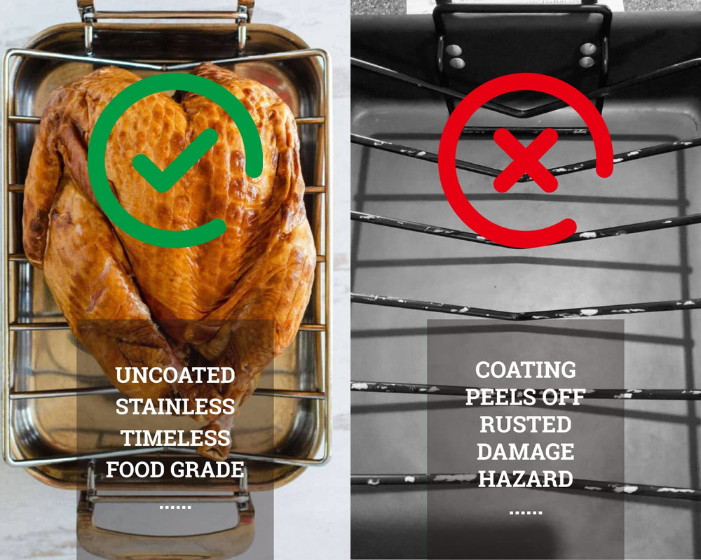 BYLEEY rack placed inside dishwasher demonstrating easy cleanup and rust-resistant finish