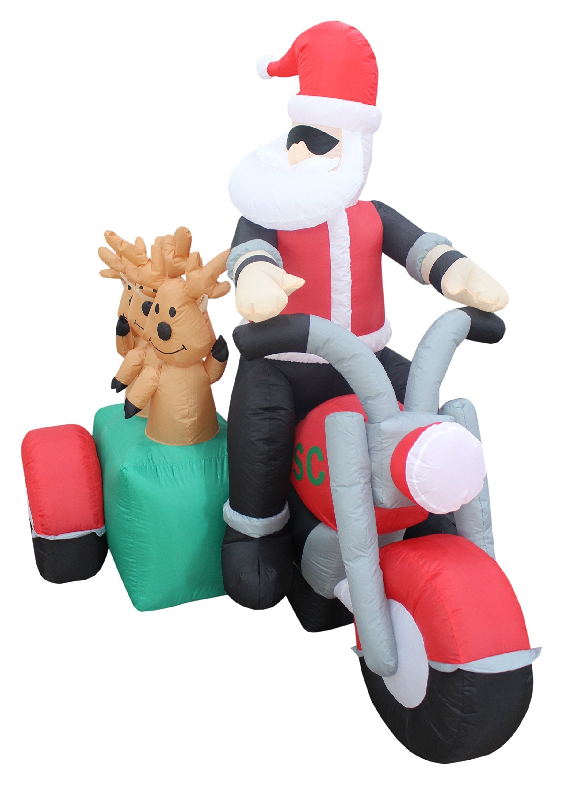 BZB Goods detailed shot of Santa face and hands, bright decorative detail