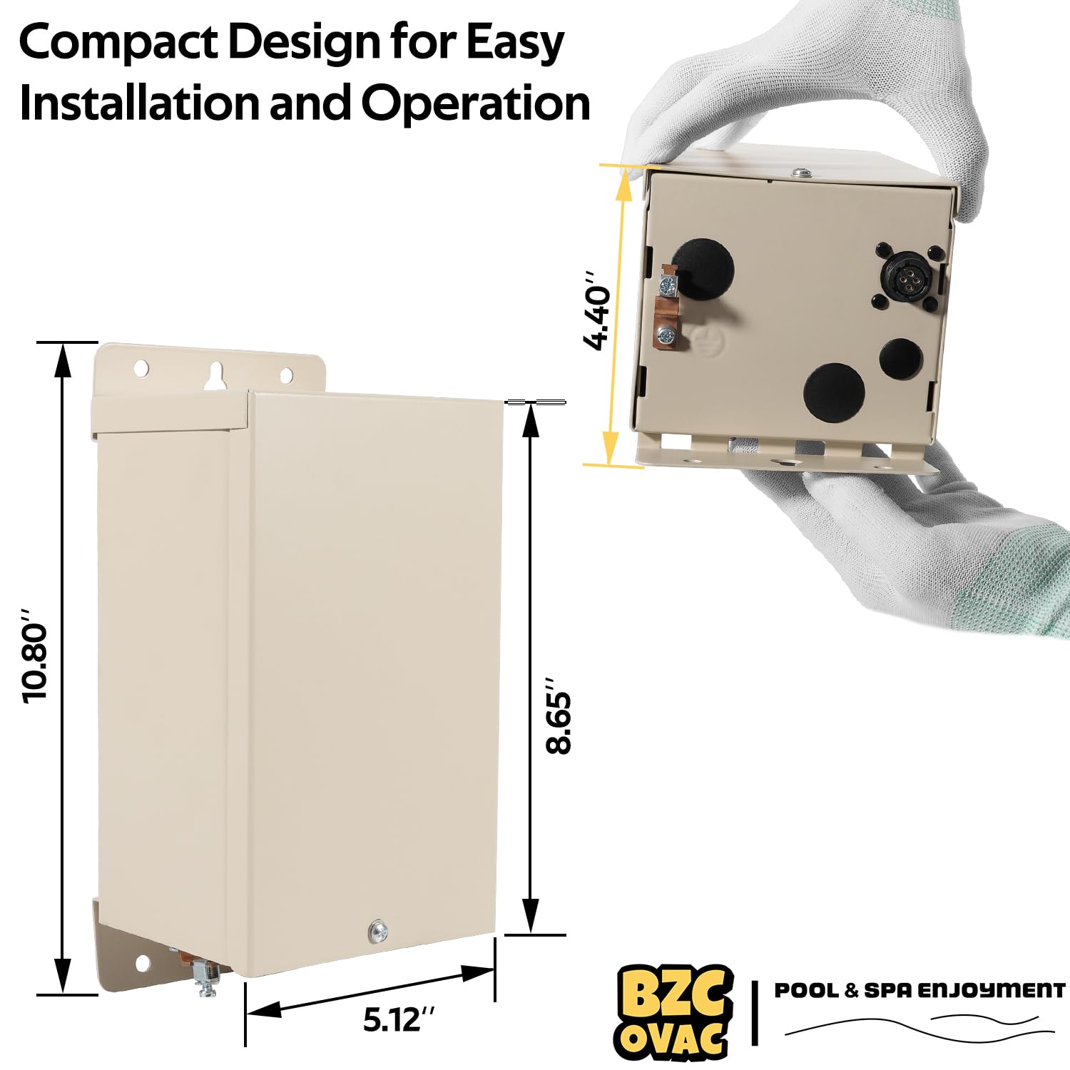 Bzcovac EC-520556 installed near pump and controller enabling synchronized operation
