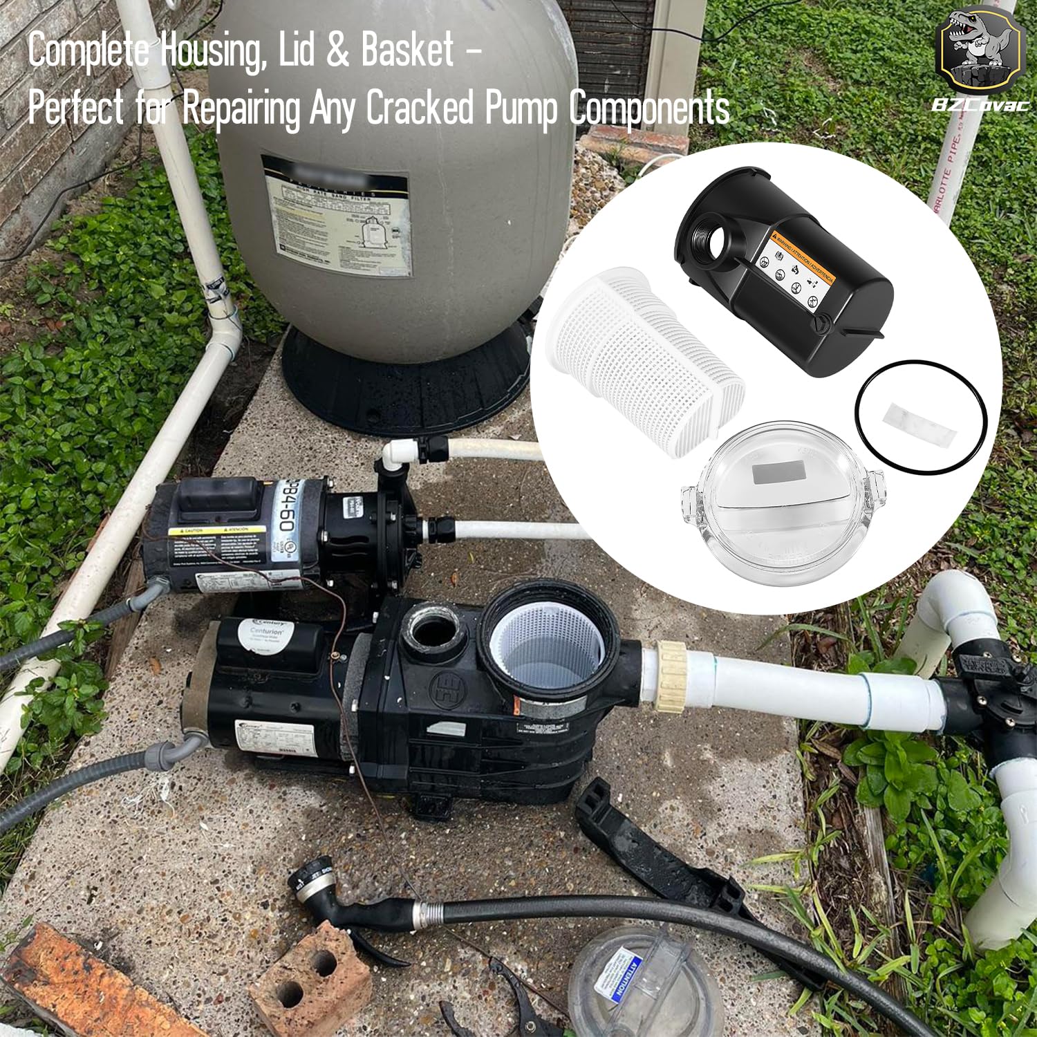 Bzcovac installed at backyard pool showing improved pump reliability and performance