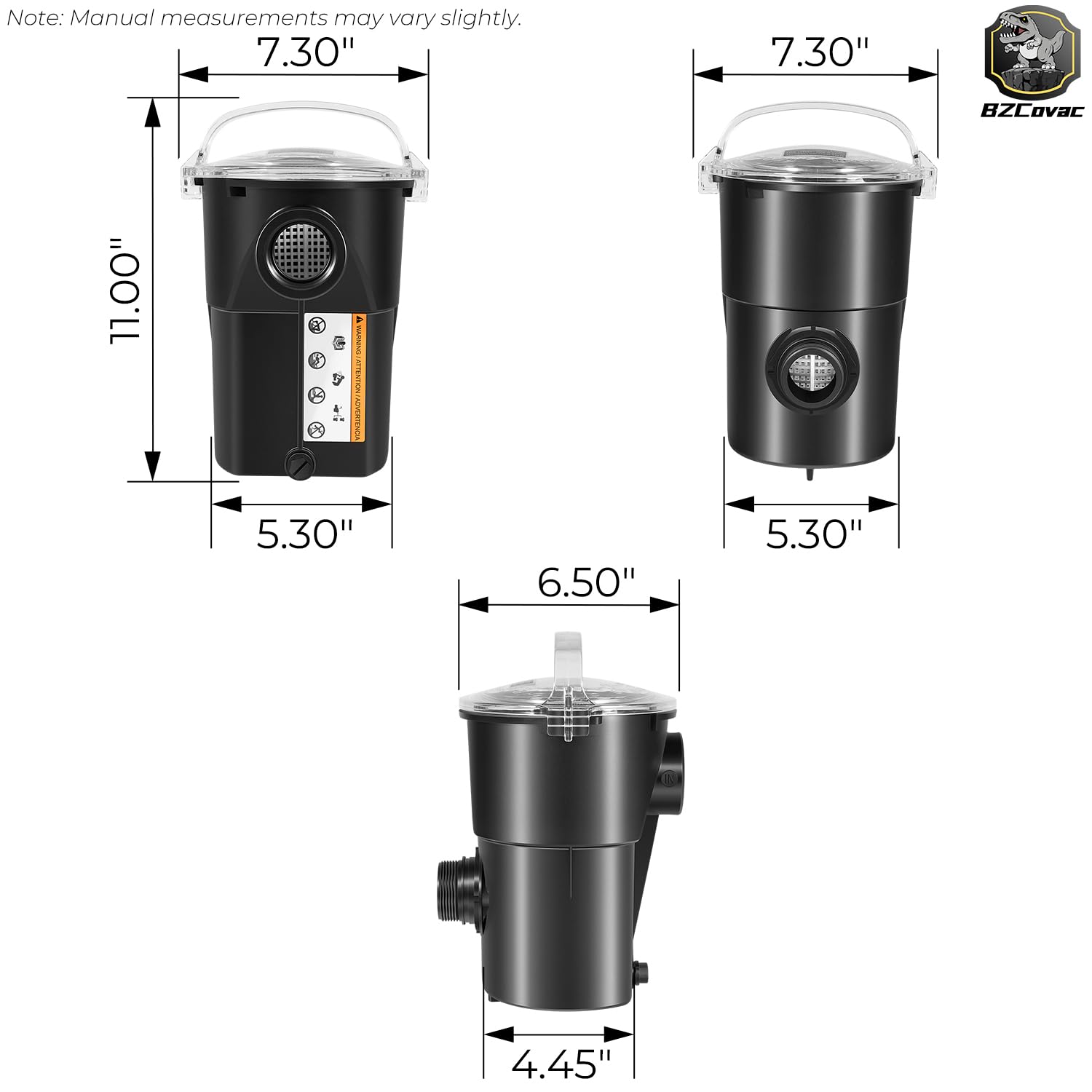 Bzcovac scale comparison with hand illustrating compact size and easy handling