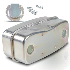 Bzumperyz front view of twin-inlet muffler showing fit and finish benefits