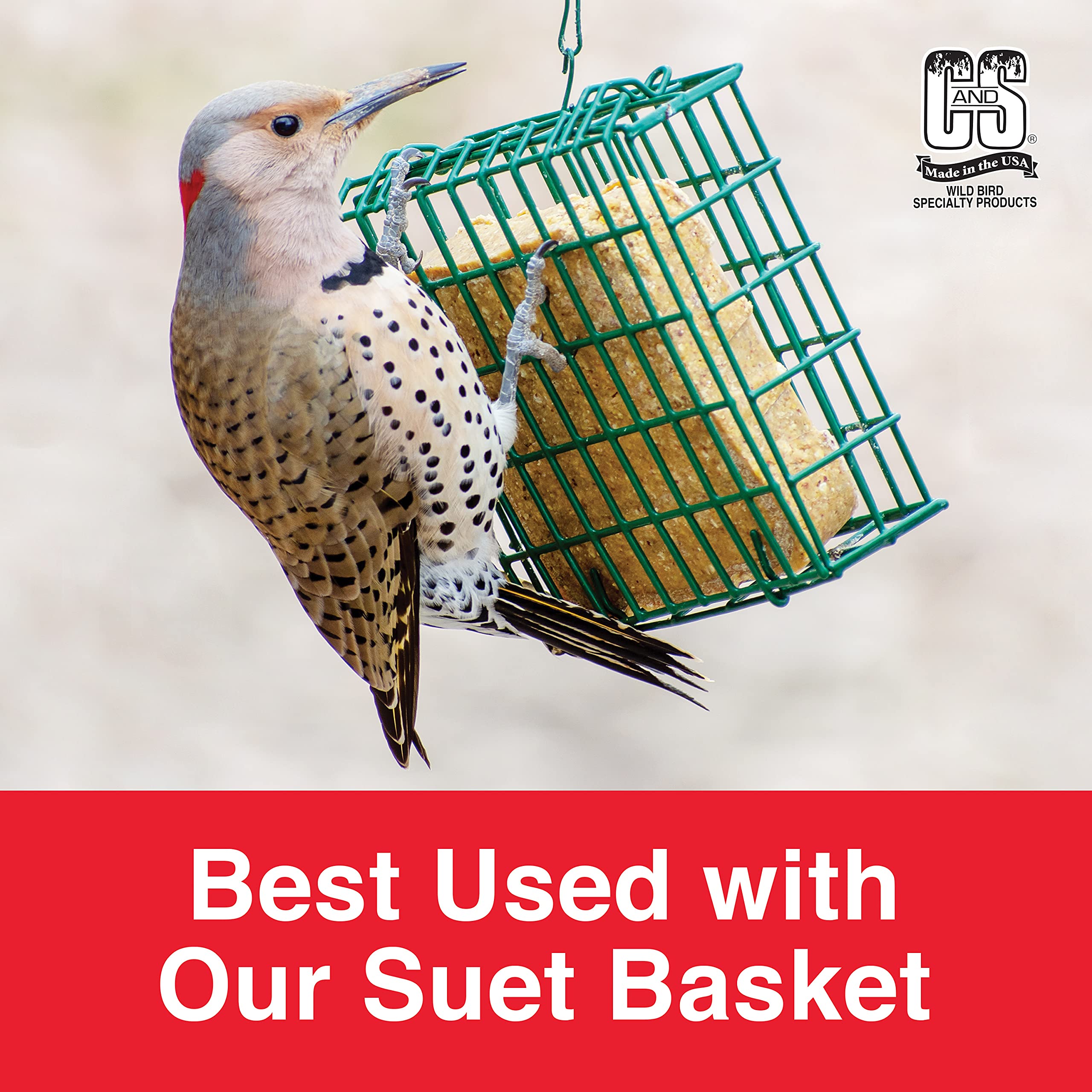 C&S texture detail of suet surface highlighting durable, peckable firmness