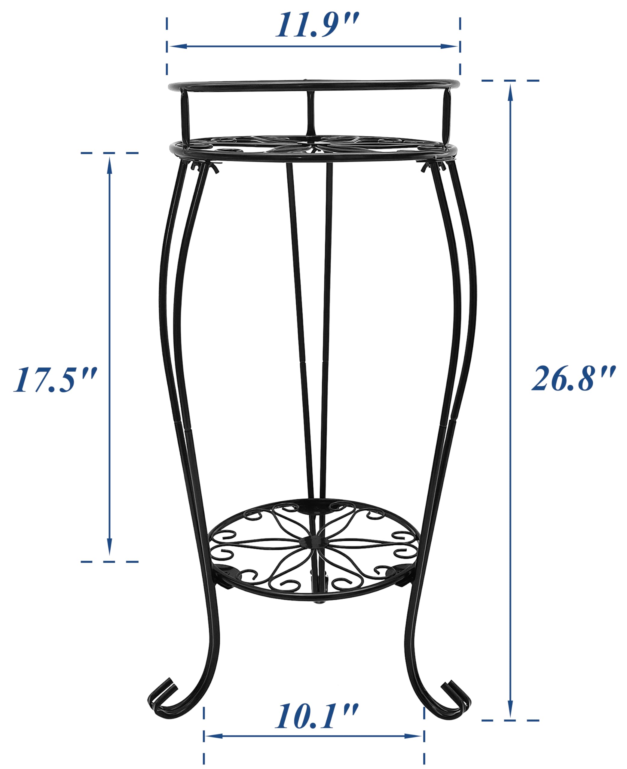 C CASIMR side profile showing 26.8 inch height and space-saving footprint