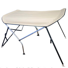 C CLINK canopy front view showing full shade and sleek profile benefit