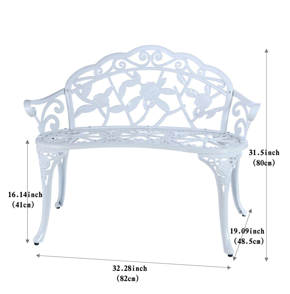 C/G patio casa close-up of rose-pattern back highlights decorative charm and durability