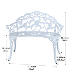 C/G patio casa close-up of rose-pattern back highlights decorative charm and durability