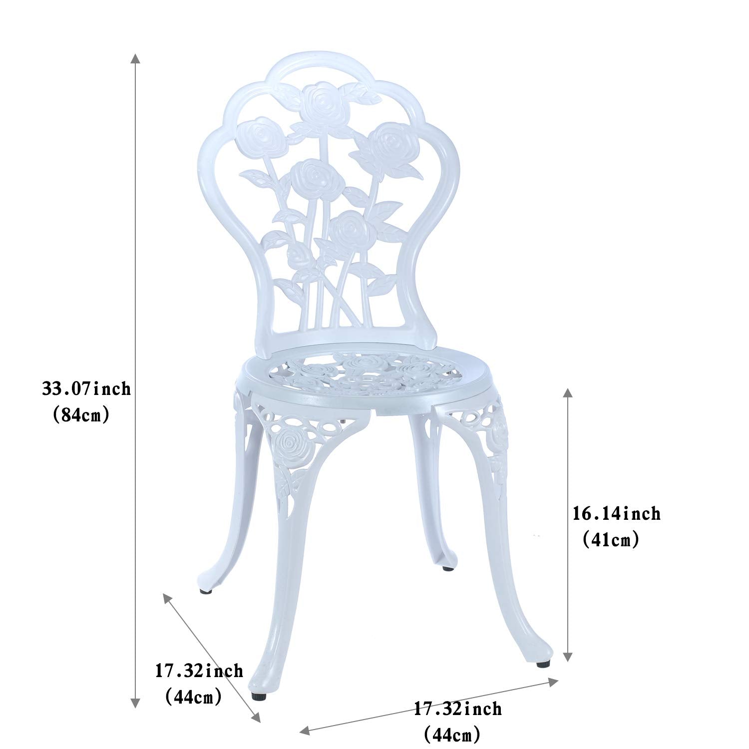 C/G patio casa chair seat detail showing curved seating for comfort and breathable design