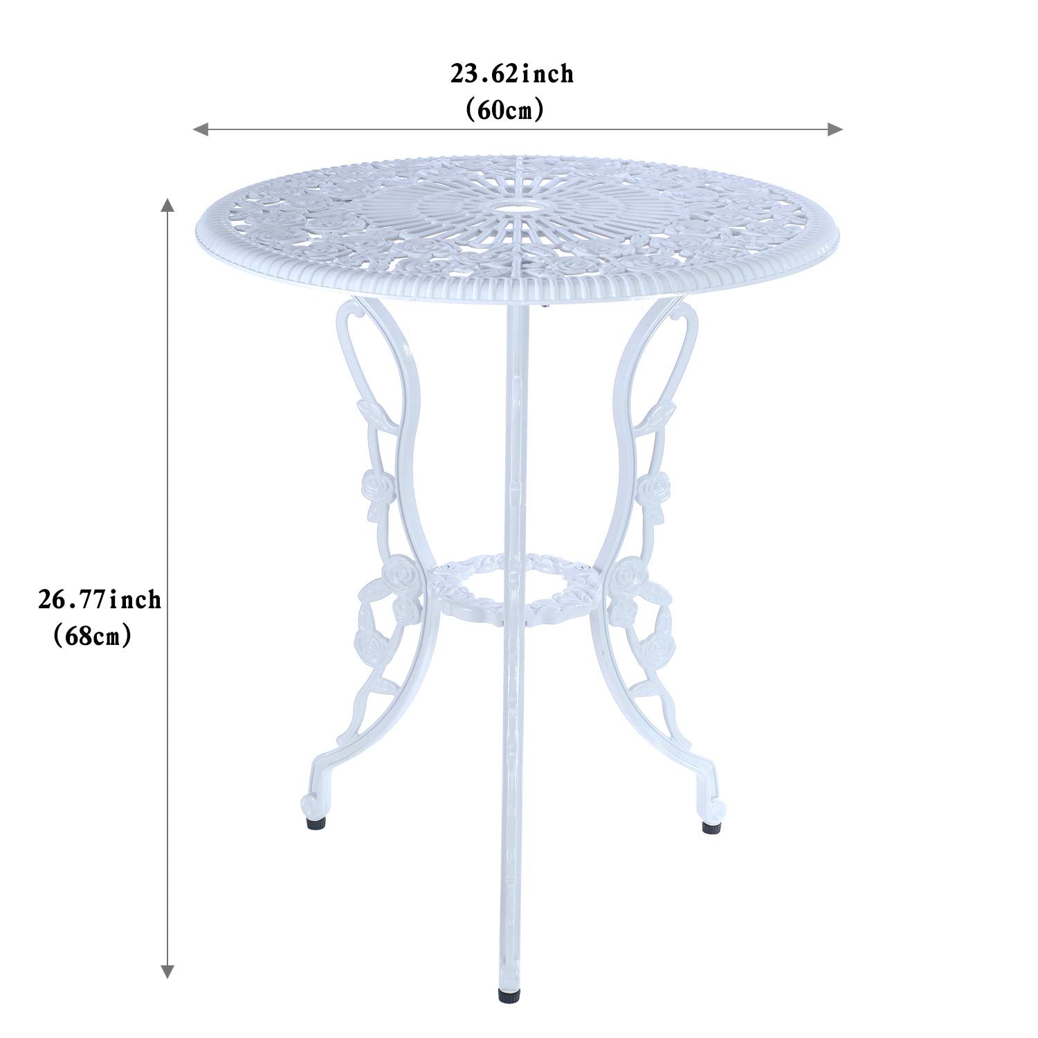 C/G patio casa rose design close-up highlighting decorative pattern and durable finish for charm