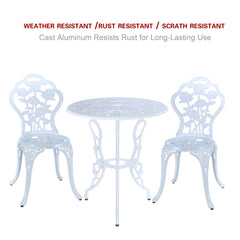 C/G patio casa table umbrella hole view demonstrating 1.75" opening for shade compatibility