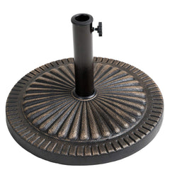 C-Hopetree bronze front view showing stable round base and decorative finish for curb appeal