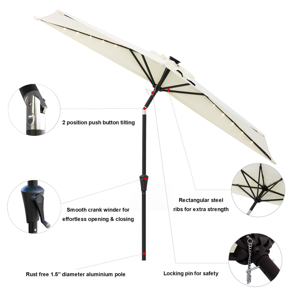 C-Hopetree close-up of ivory canopy fabric highlighting UV-resistant texture