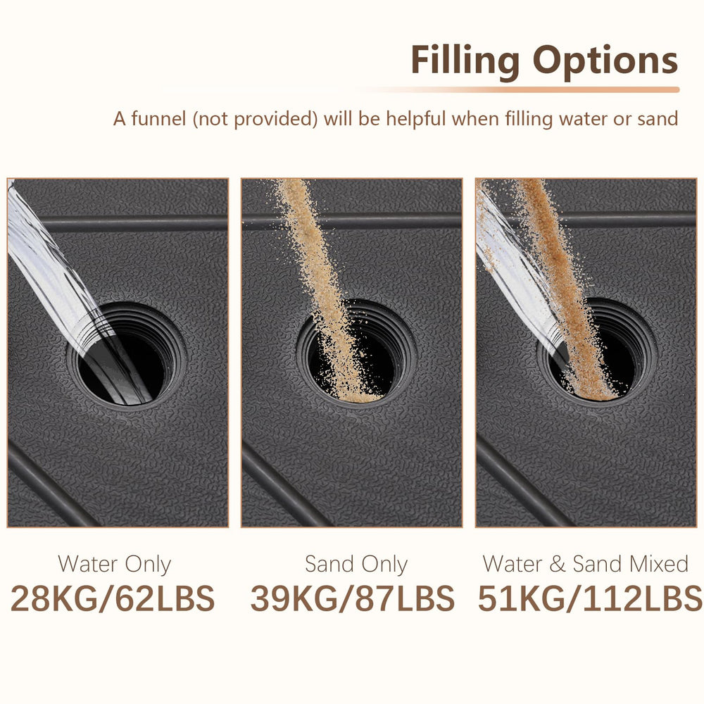 C-Hopetree fill port and cap close-up illustrating easy water or sand filling