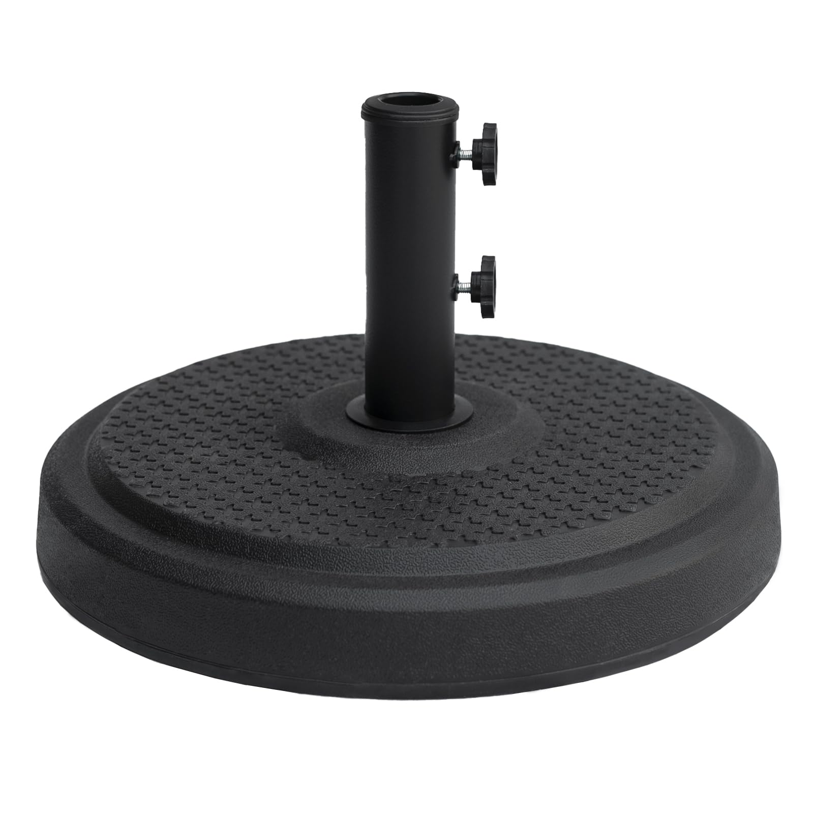 C-Hopetree front view of base showing stable black finish and decorative appeal