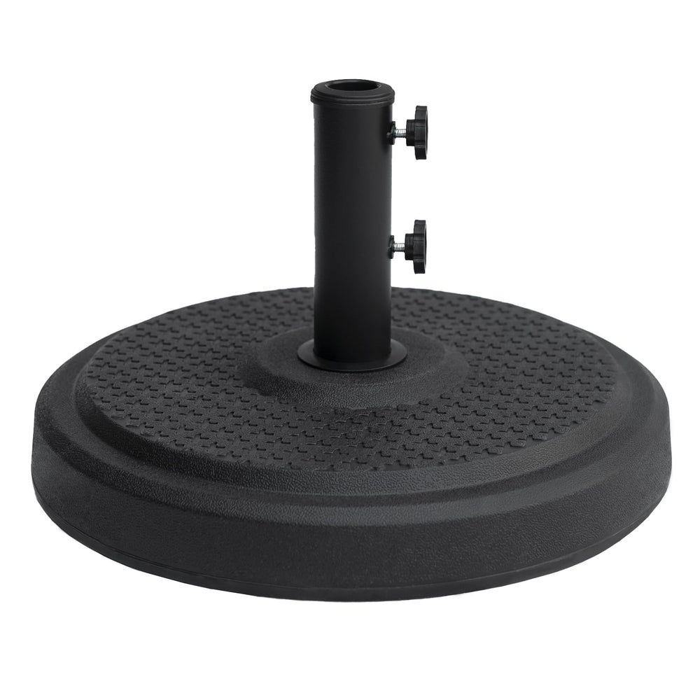 C-Hopetree front view of base showing stable black finish and decorative appeal