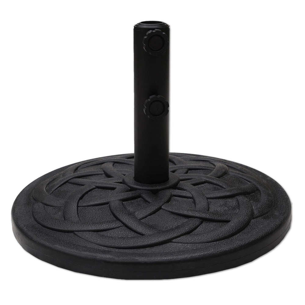 C-Hopetree front view of black base showing stable footprint and curb appeal