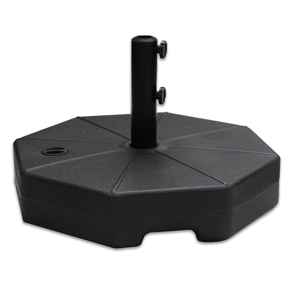 C-Hopetree front view of black base showing stable footprint and sleek profile