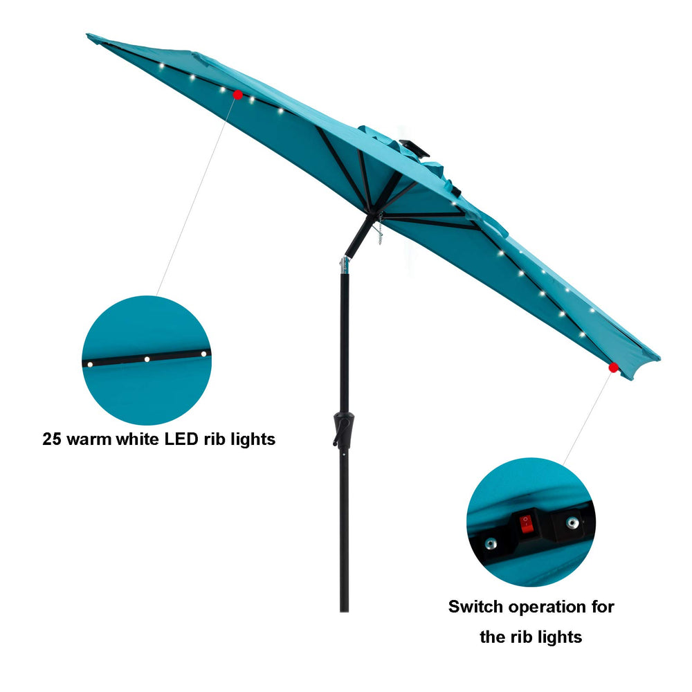 C-Hopetree LED lights illuminated at dusk providing warm ambient lighting benefit