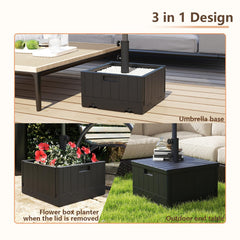 C-Hopetree planter filled with flowers adding decorative value