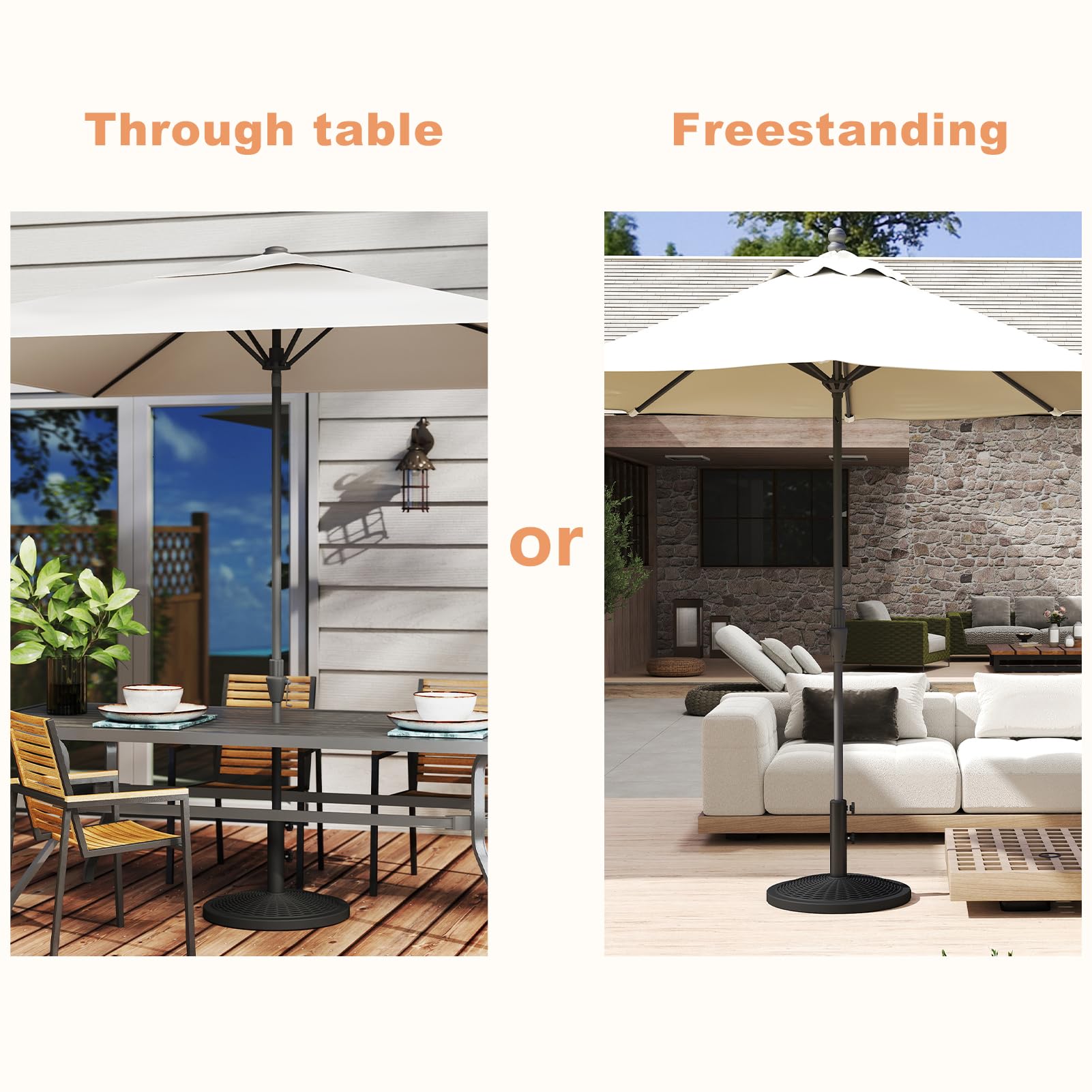C-Hopetree base next to chair showing size and scale for placement