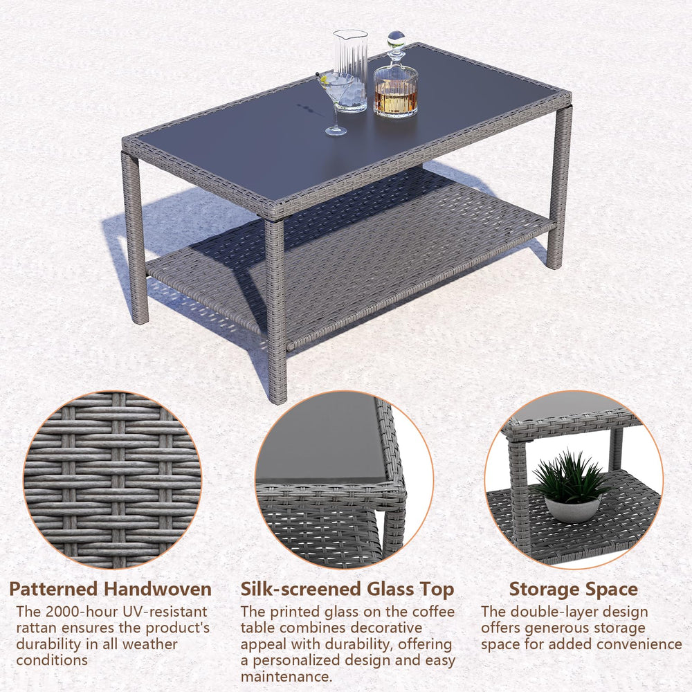 C-Hopetree side table holding drinks and snacks illustrating practical patio use