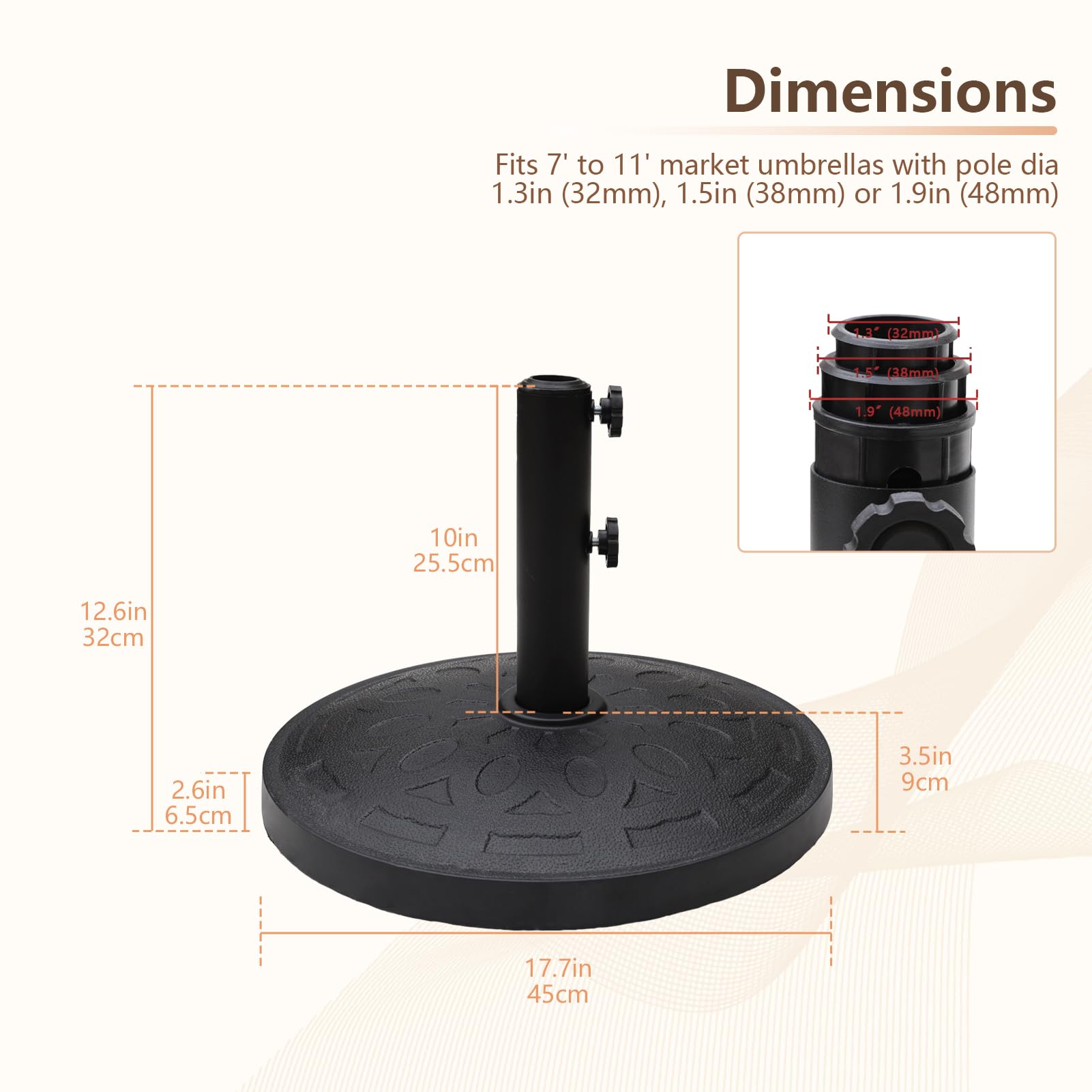 C-Hopetree dual tightening knobs detail ensuring secure pole clamping and reduced wobble