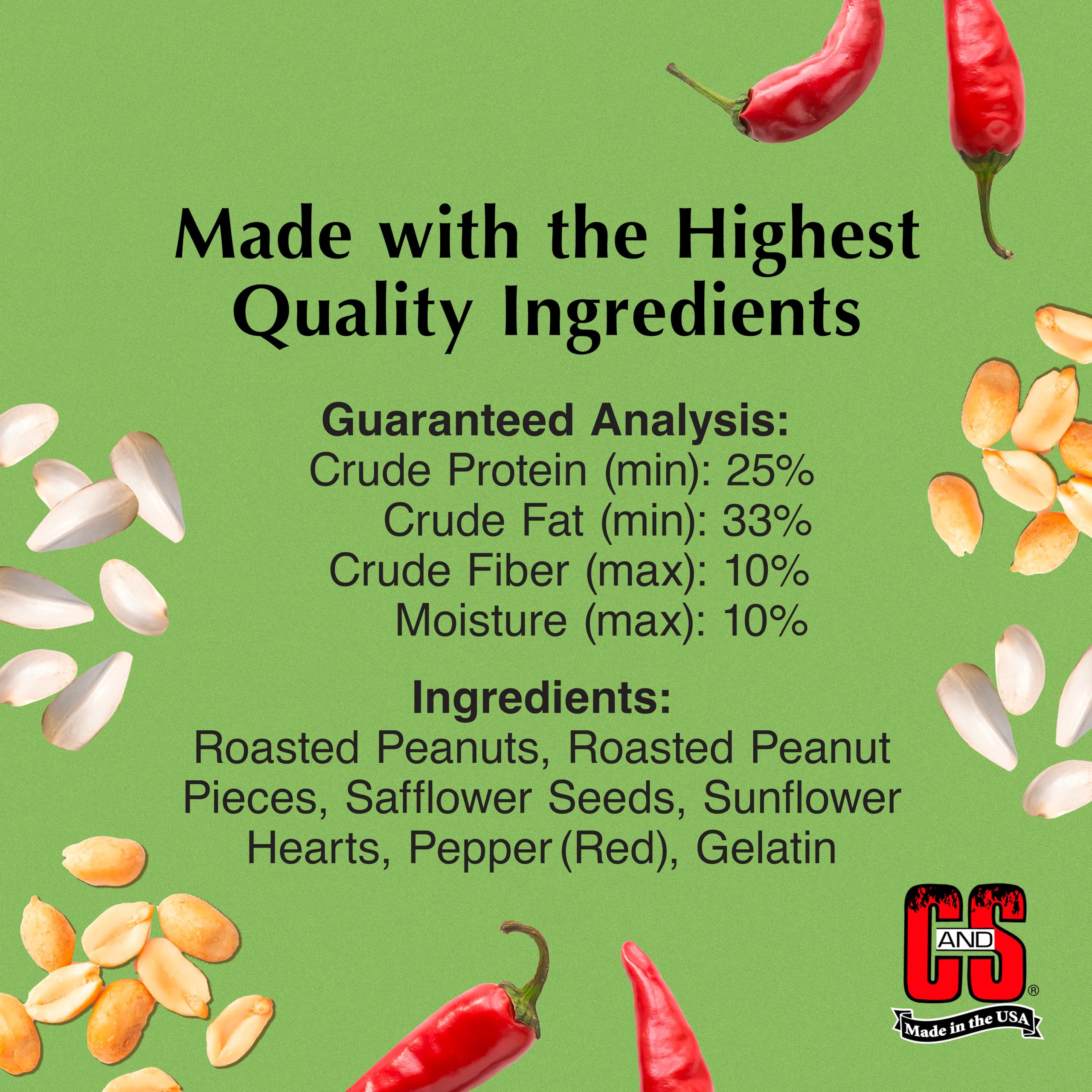 C&S close-up of seed texture revealing high-energy ingredients