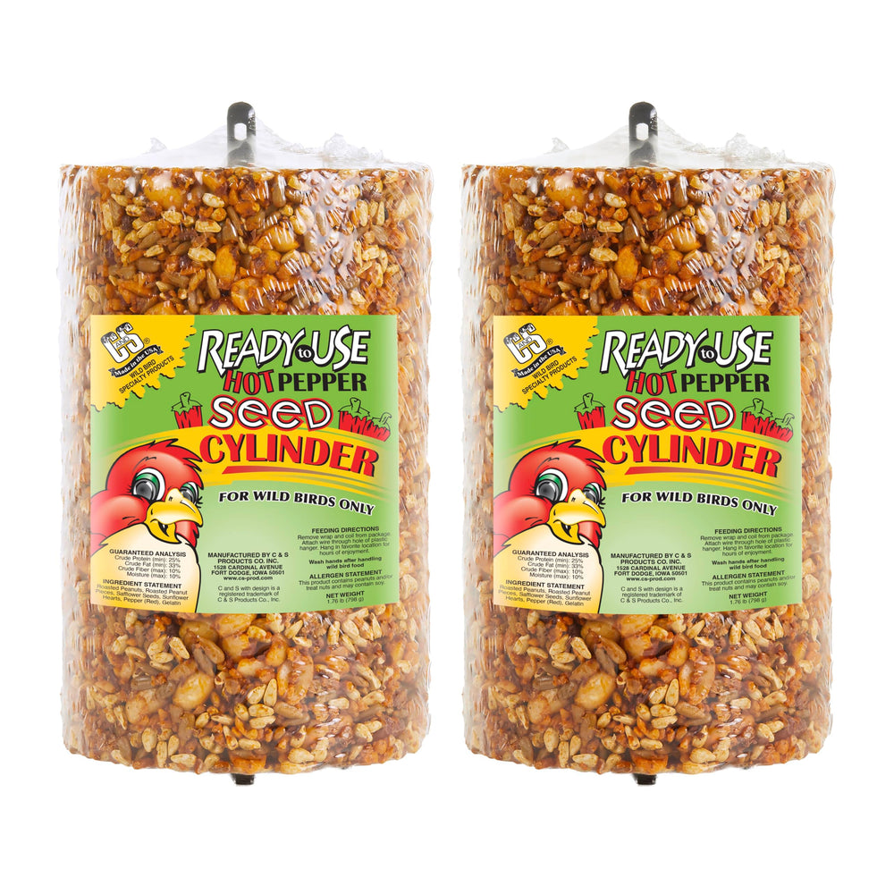 C&S front packaging showing hot pepper cylinder and value pack benefit