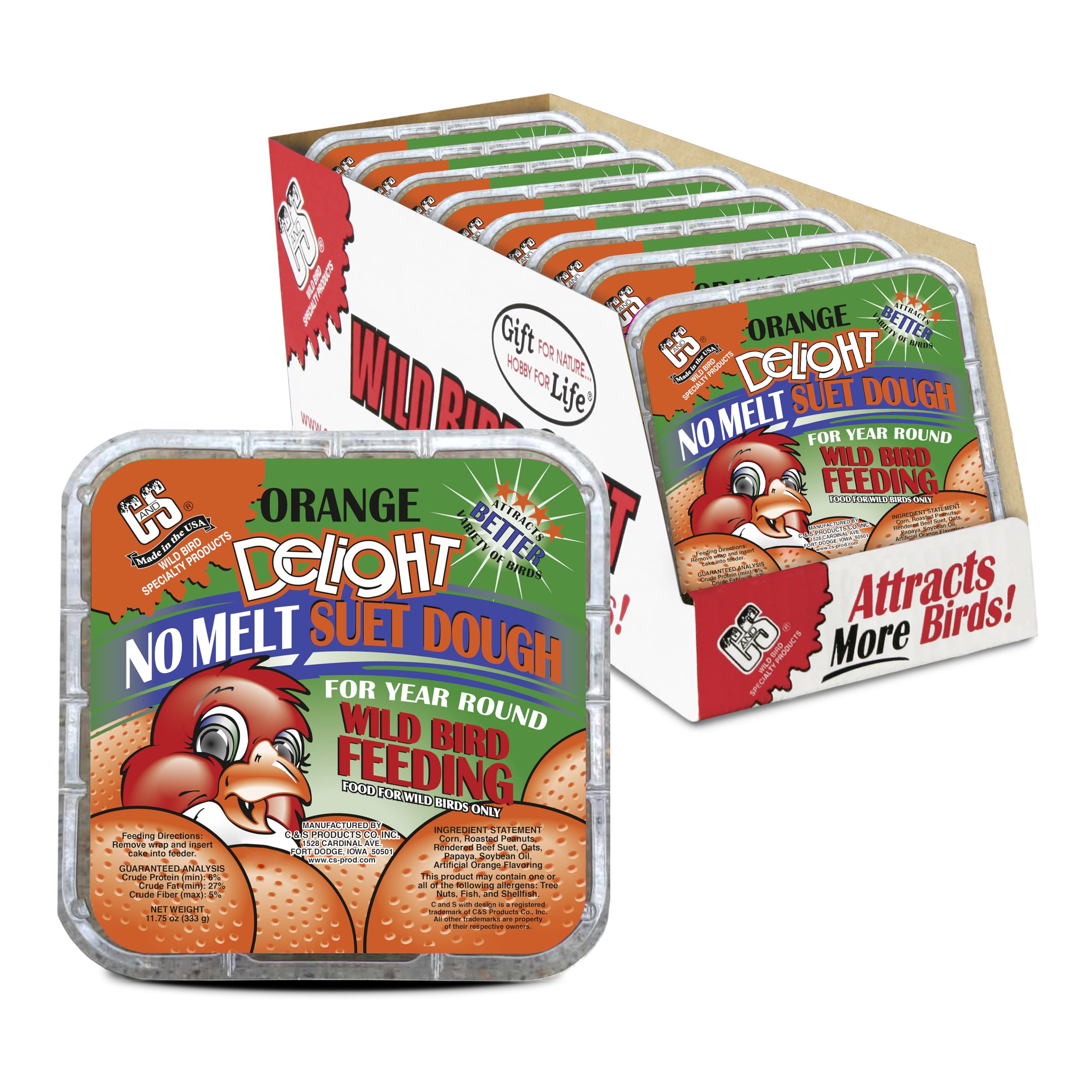 C&S Orange Delight front packaging showing product and benefits