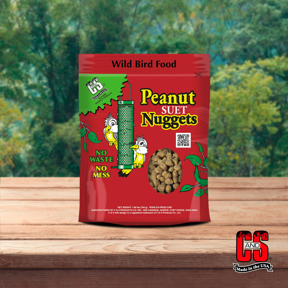 C&S peanut nuggets label and nutrition panel showing product details