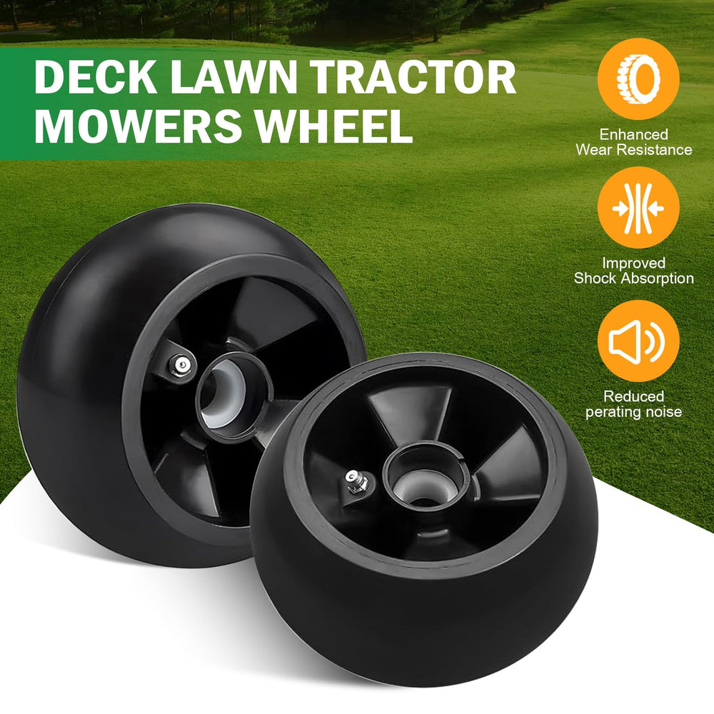 C-Tzu side profile of anti-scalp wheel showing deck clearance benefits