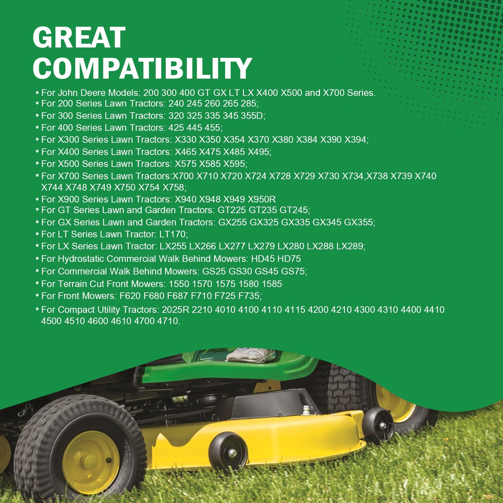 C-Tzu wheel mounted on mower deck demonstrating turf protection and fit