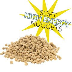 C&S nuggets loaded in a nugget feeder attracting birds efficiently