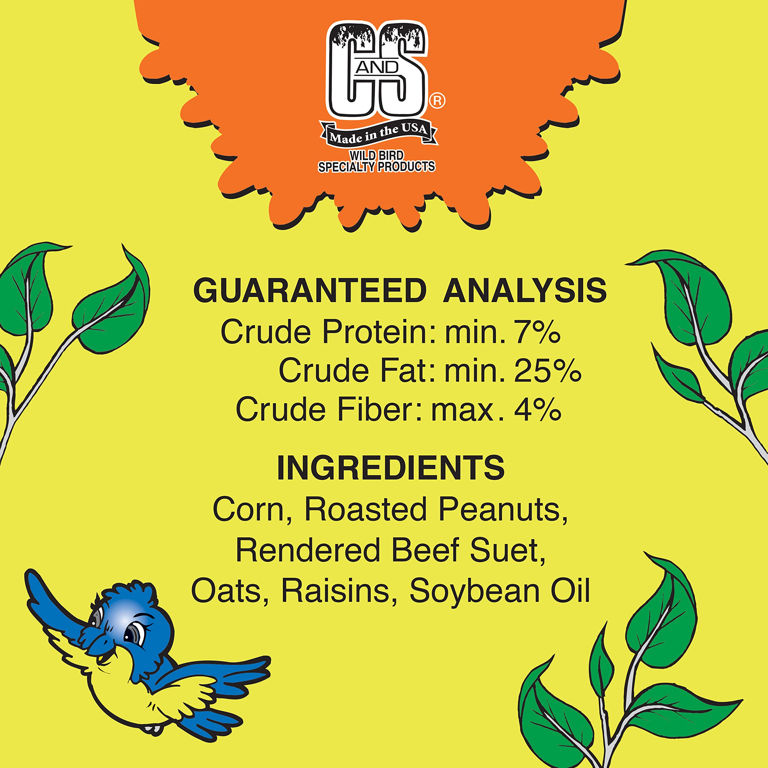 C&S product label and ingredients list ensuring trusted quality