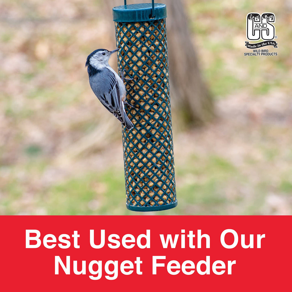 C&S nuggets placed on a platform feeder encouraging easy feeding
