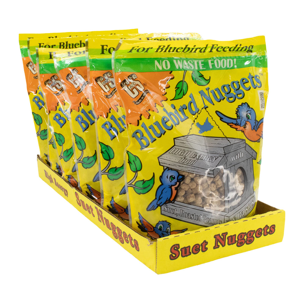 C&S nuggets next to a ruler to show 27 ounce pack scale