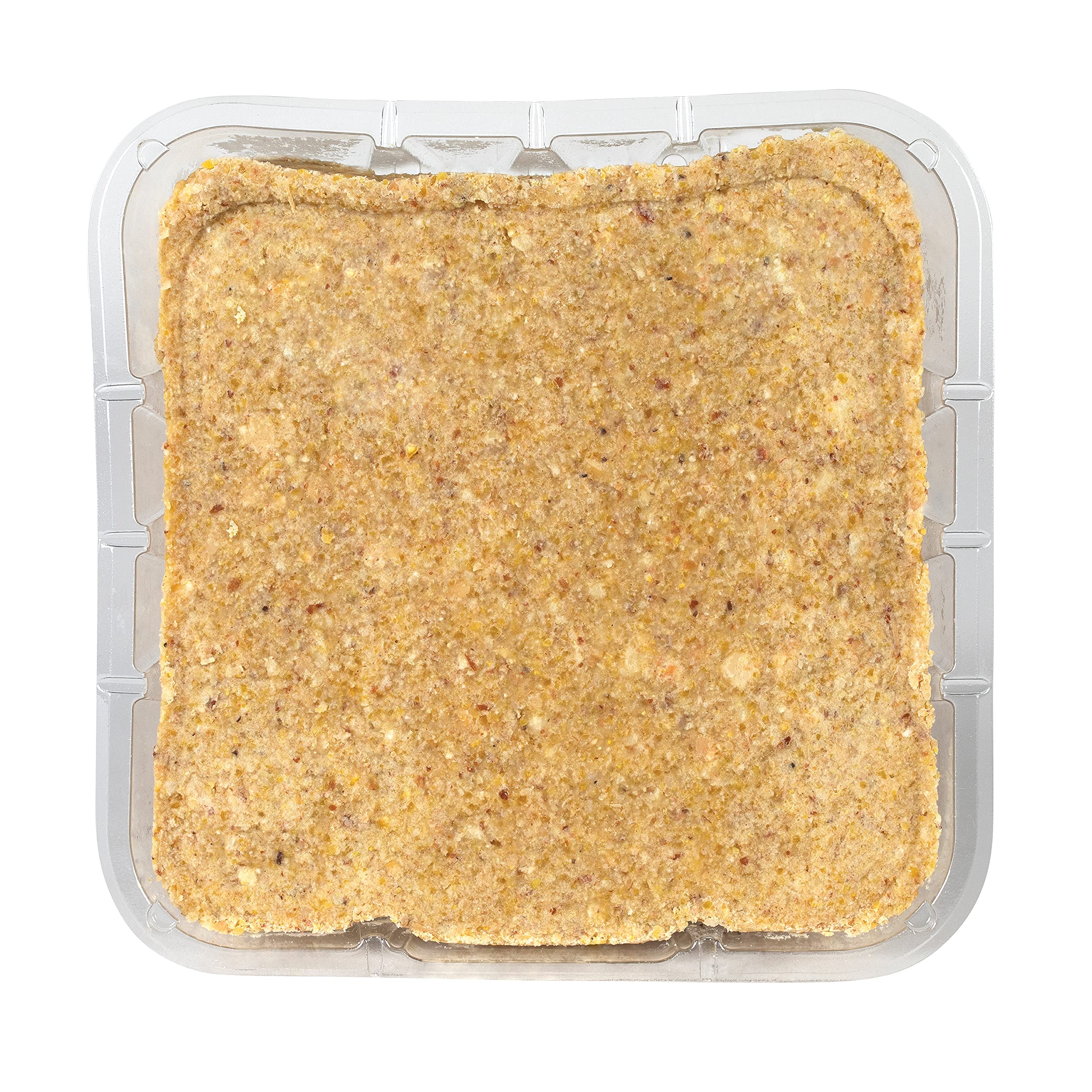 Close-up texture of C&S Peanut Delight cake revealing pressed peanut pieces
