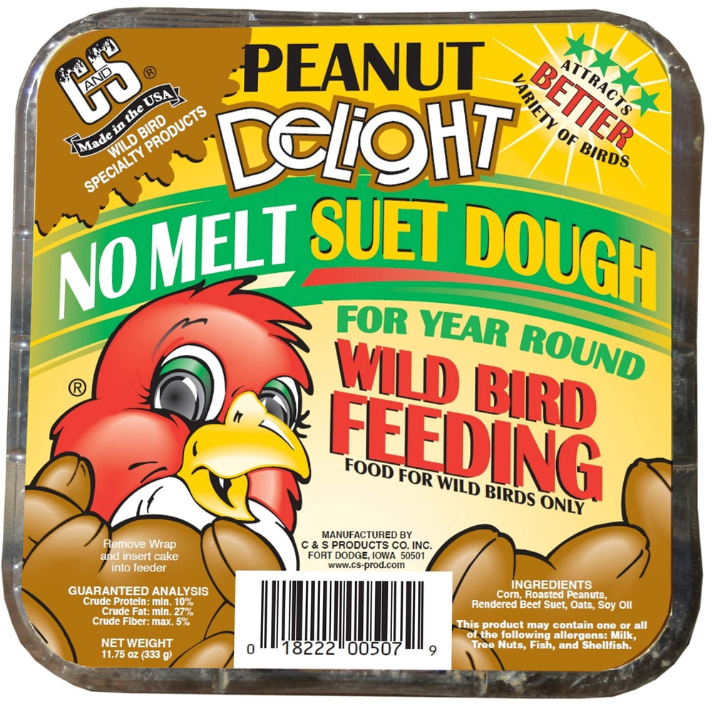 C&S Peanut Delight front packaging showing 12-pack and usage benefits