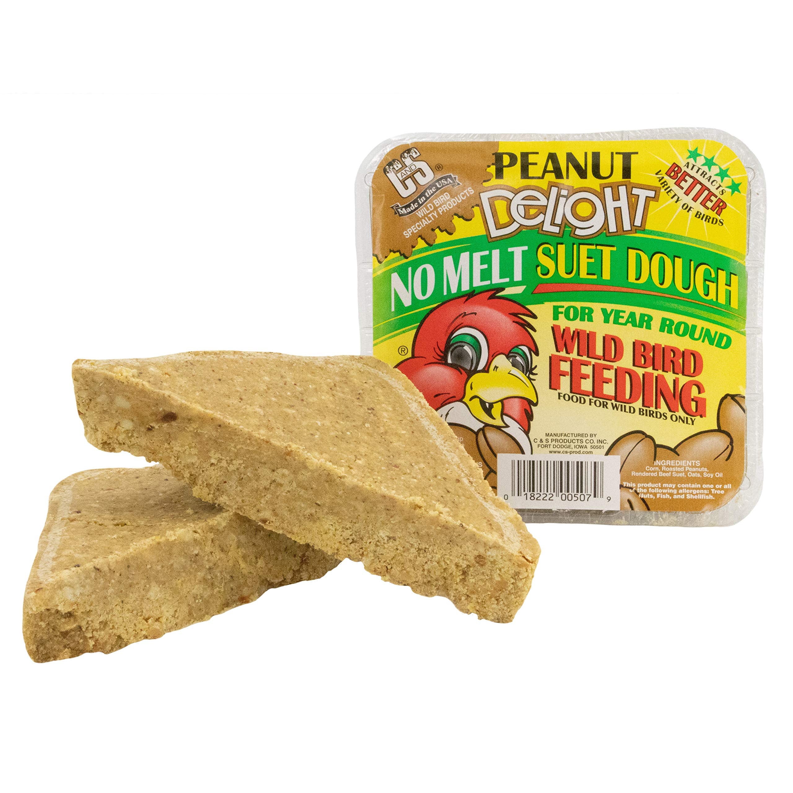 Twelve C&S Peanut Delight cakes stacked to show pack quantity and storage convenience