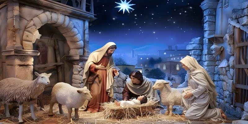 Caaerttply family posing in front of banner, creates memorable holiday photos